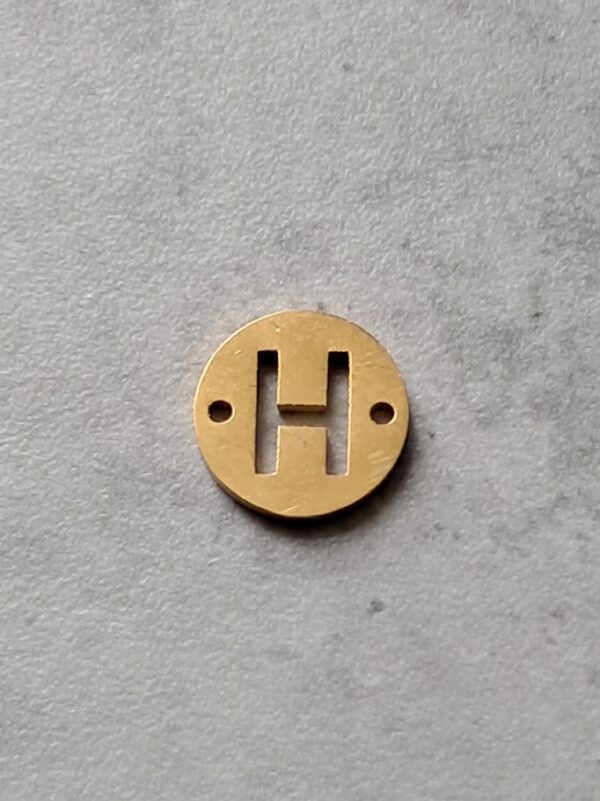 connector goud initial H 10 mm