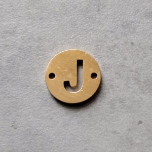 connector goud initial J 10 mm