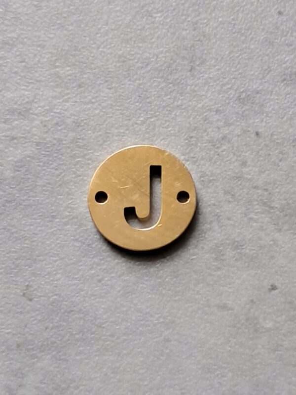 connector goud initial J 10 mm
