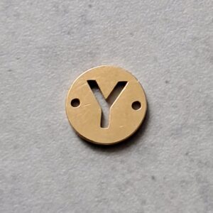 connector goud initial Y 10 mm