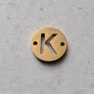 connector goud initial K 10 mm