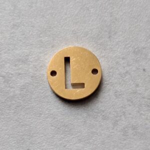 connector goud initial L 10 mm