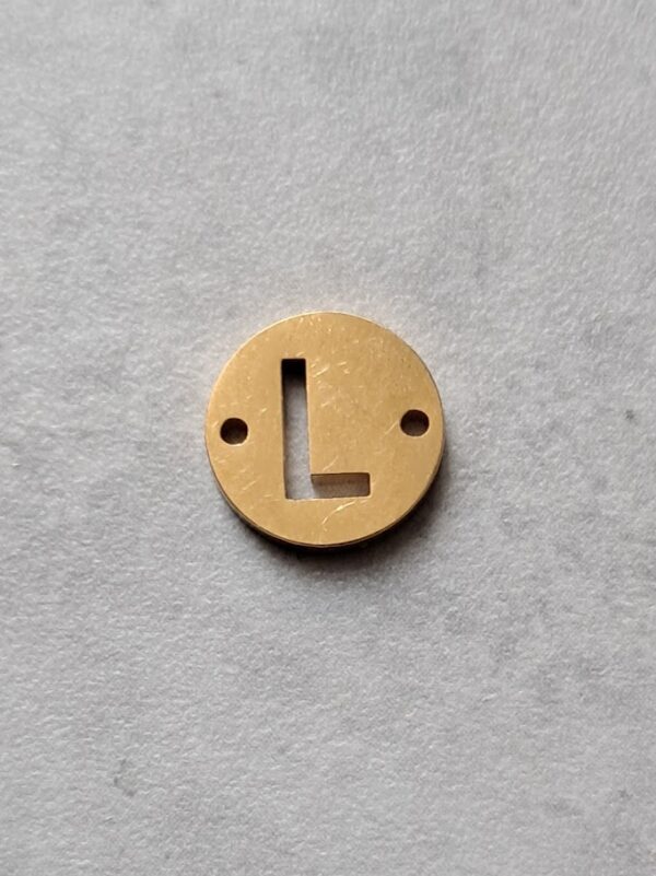 connector goud initial L 10 mm