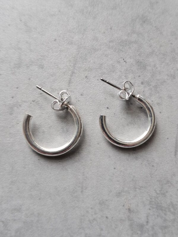 creolen DQ zilver 15 mm per paar