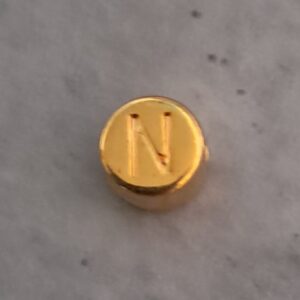 kraal DQ goud 7 mm letter N