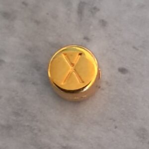 kraal DQ goud 7 mm letter X