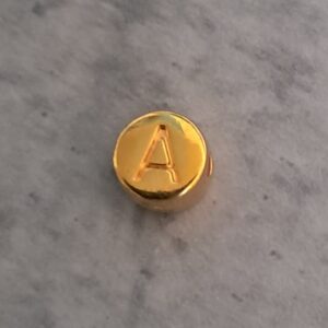 kraal DQ goud 7 mm letter A