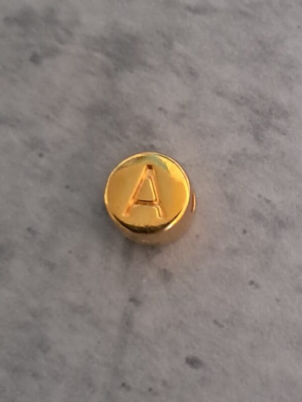 kraal DQ goud 7 mm letter A