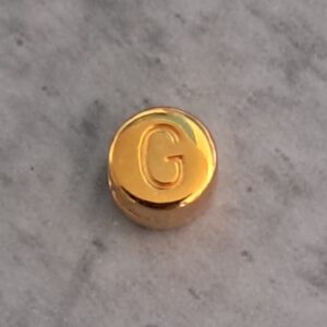 kraal DQ goud 7 mm letter G