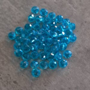 kraal facet rondel hemelsblauw 4 mm x 3 mm 50 stuks
