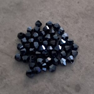 kraal bicone hematite 4 mm 50 stuks