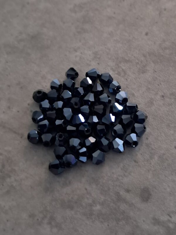 kraal bicone hematite 4 mm 50 stuks