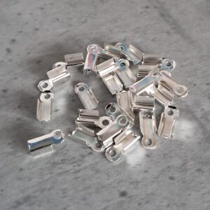 veterklem zilver 5 mm x 3 mm 20 stuks