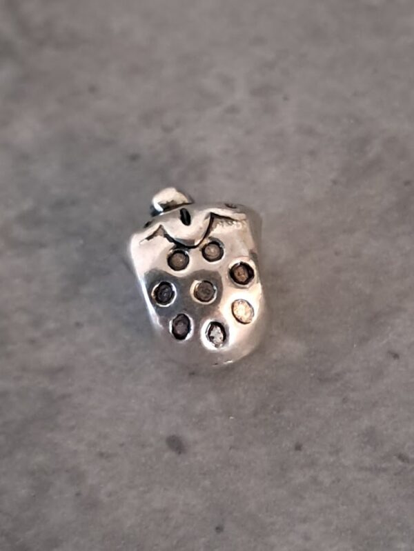 kraal zilver aardbei pandora style 10 mm x 7 mm