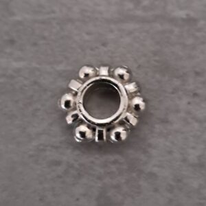 spacer zilver madelief 11 mm x 3 mm