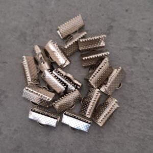 veterklem zilver 10 mm x 5 mm 20 stuks