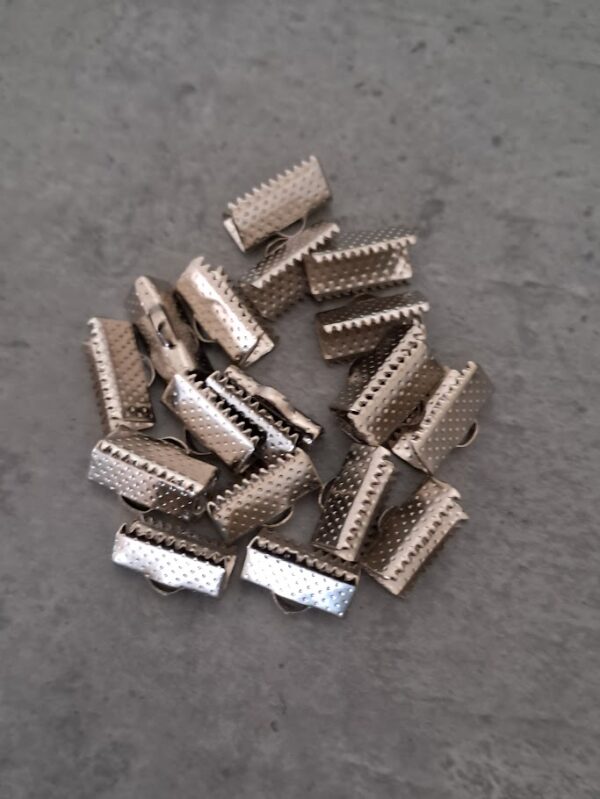 veterklem zilver 10 mm x 5 mm 20 stuks