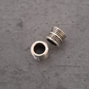 leerschuiver zilver 8 mm x 8 mm