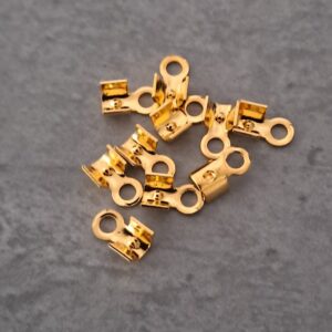 veterklem goud 5 mm 10 stuks
