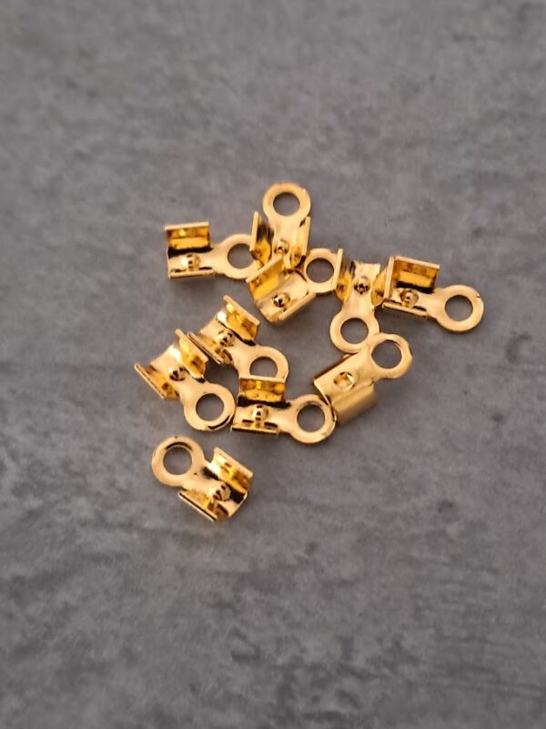 veterklem goud 5 mm 10 stuks
