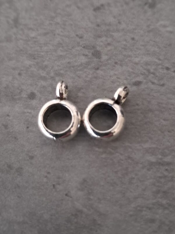 bail zilver 11 mm 2 stuks