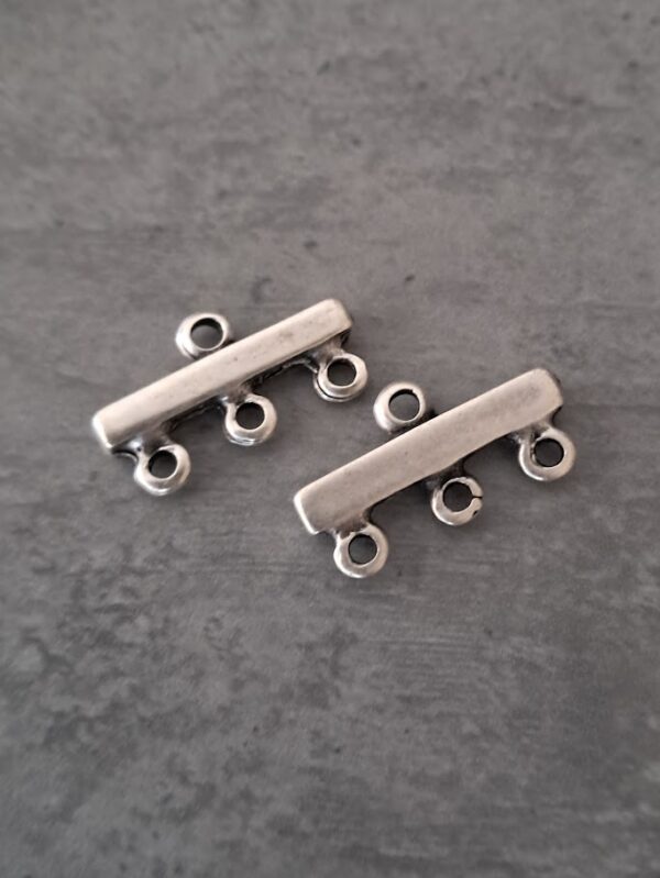 verdeler zilver 3 rijen 20 mm 2 stuks