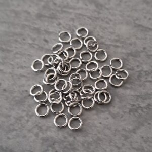 buigring zilver 4 mm 50 stuks