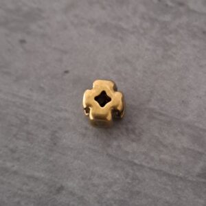 leerschuiver goud 7 mm x 6 mm