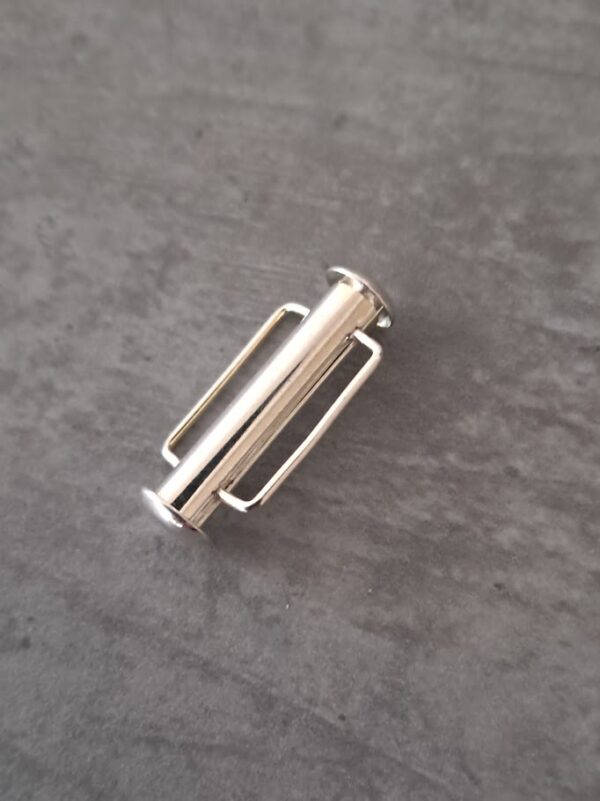 schuifsluiting zilver 21 mm