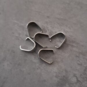 cliphanger zilver 5 mm 5 stuks