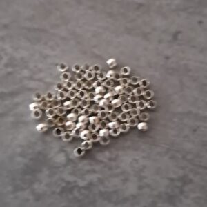 knijpkraal zilver 2 mm 1 gram