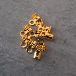 veterklem goud 6 mm 10 stuks