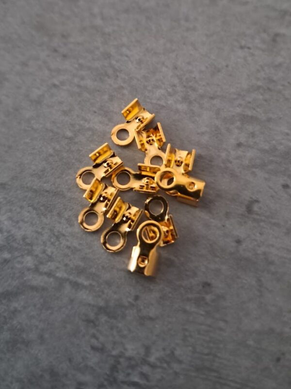 veterklem goud 6 mm 10 stuks