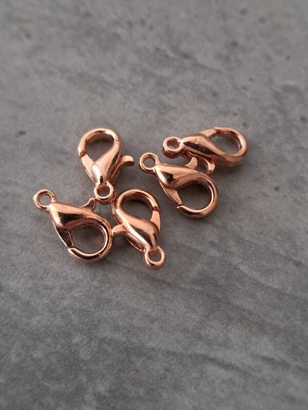 karabijn sluiting rose goud 10 mm 5 stuks