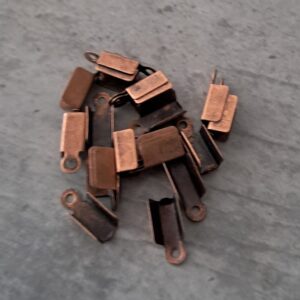 veterklem koper 7 mm x 4 mm 20 stuks