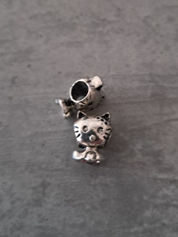 kraal zilver groot gat hello kitty 18 mm x 10 mm