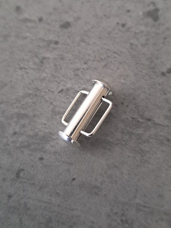 schuifsluiting zilver 16 mm