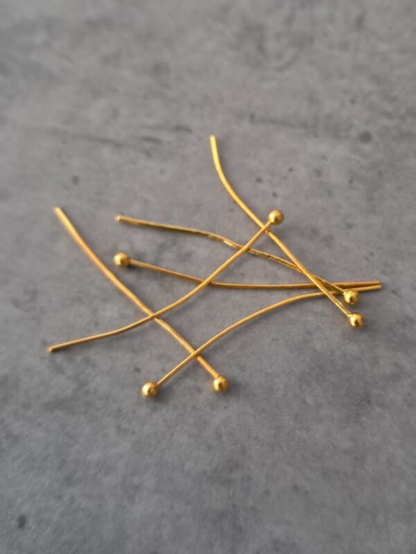 nietstift goud bol 30 mm 8 stuks