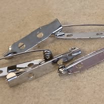 brochespeld zilver 30 mm 5 stuks