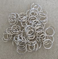 buigring zilver 8 mm 80 stuks