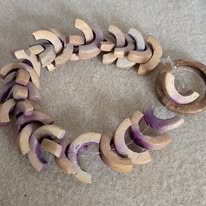 houten kralen streng