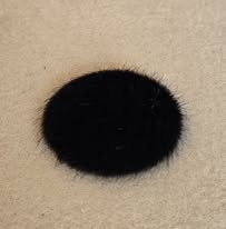sale cabochon 35 mm bont zwart