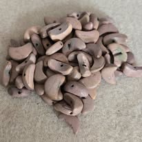 houten kralen mix