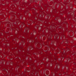 141 miyuki rocailles 6/0 transparent ruby red