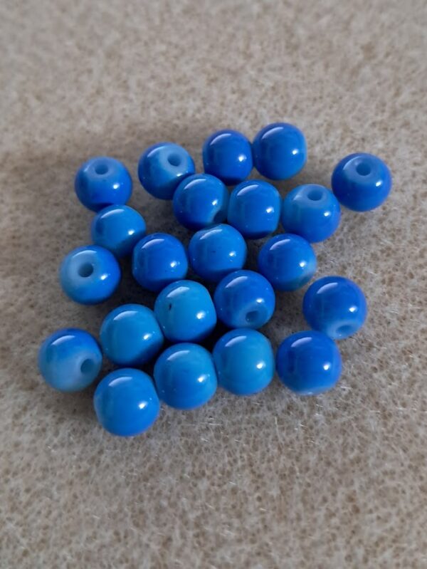 kraal kunststof blauw 4 mm 20 stuks