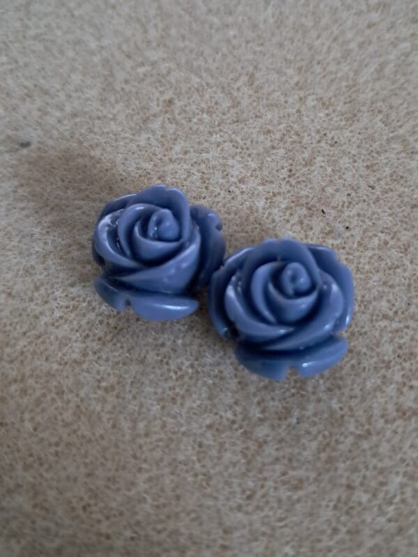 kraal kunststof roos blauw 16 mm 2 stuks