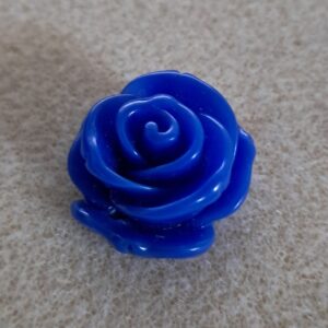 kraal kunststof roos blauw 20 mm