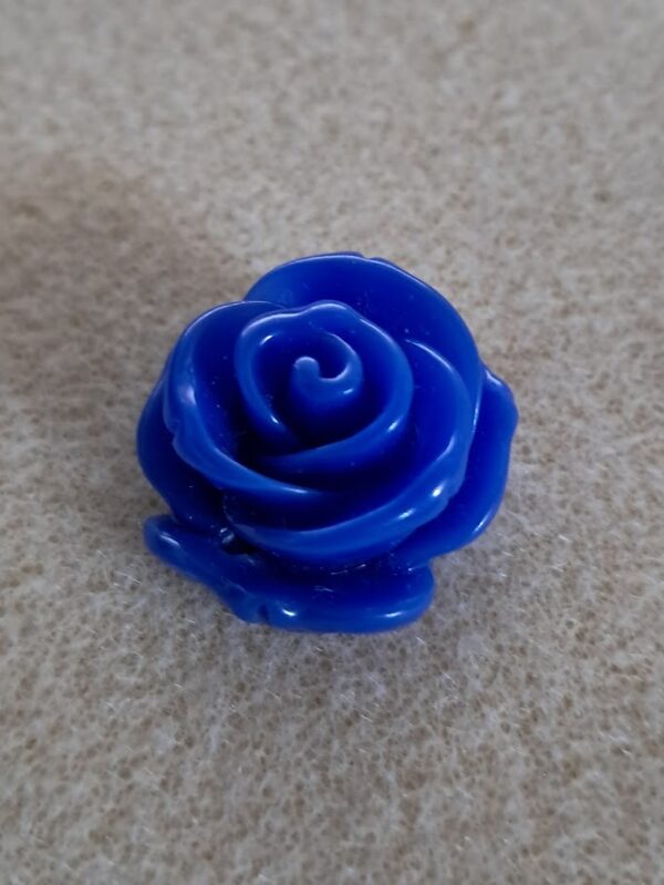 kraal kunststof roos blauw 20 mm