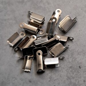 veterklem zilver 8 mm x 4 mm 20 stuks