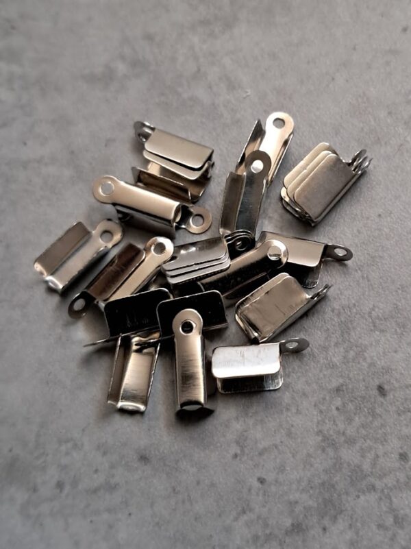 veterklem zilver 8 mm x 4 mm 20 stuks
